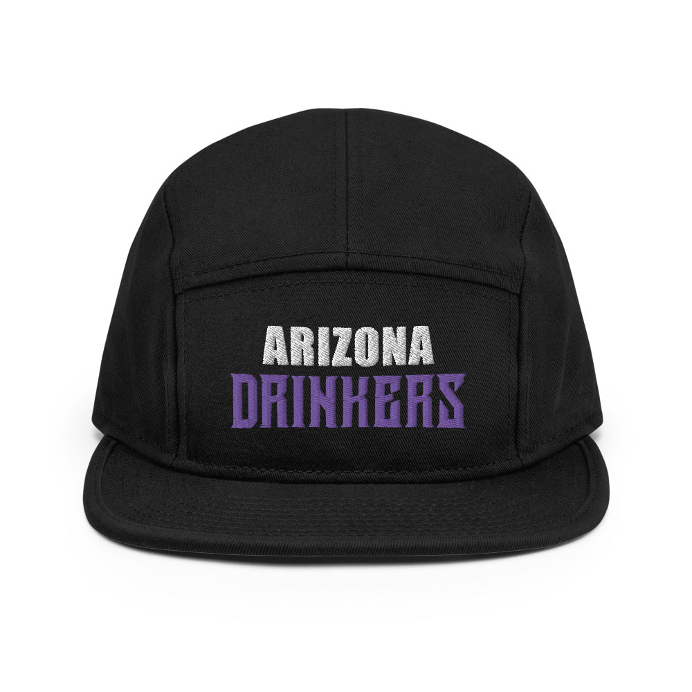 5 Panel Camper with Arizona Drinkers in Voilet Color on Front