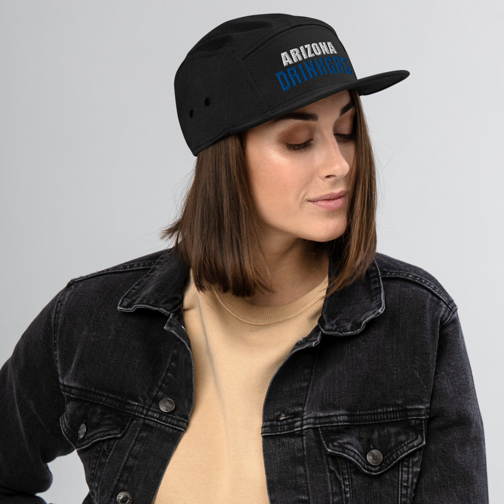 5 Panel Camper with Arizona Drinkers in Blue Color on Front