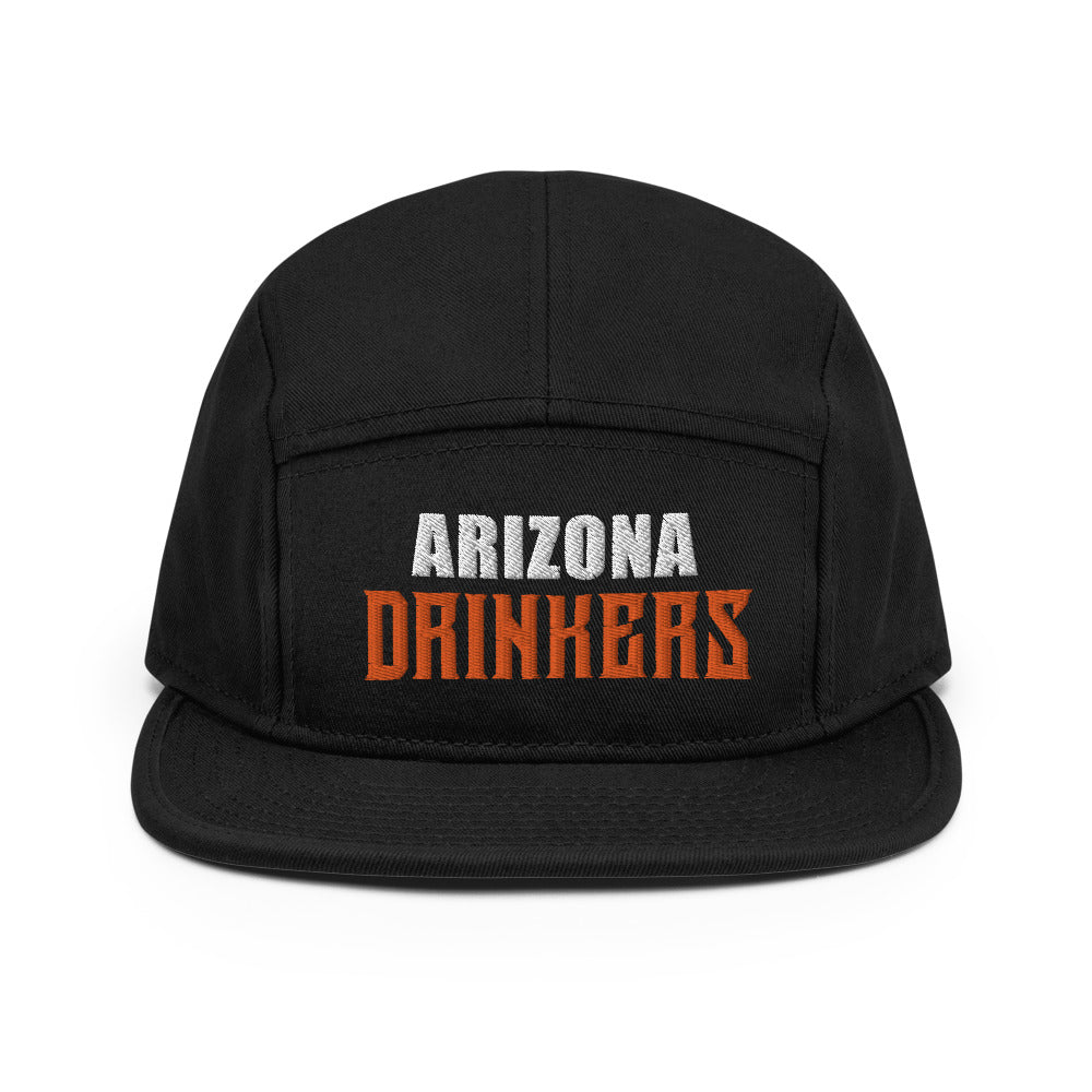 5 Panel Camper with Arizona Drinkers in Orange Color on Front