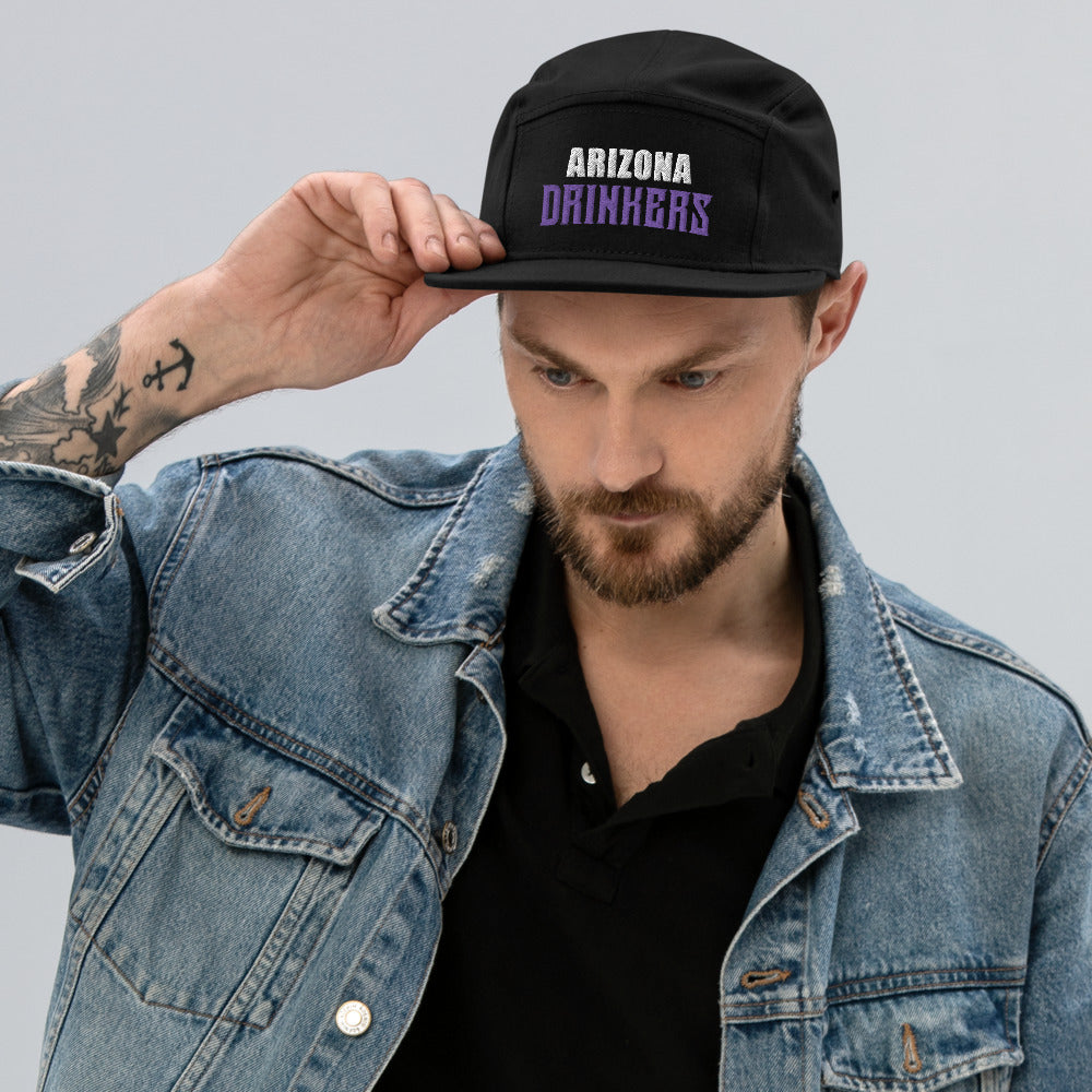 5 Panel Camper with Arizona Drinkers in Voilet Color on Front