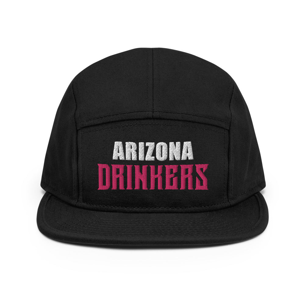 5 Panel Camper with Arizona Drinkers in Pink Color on Front