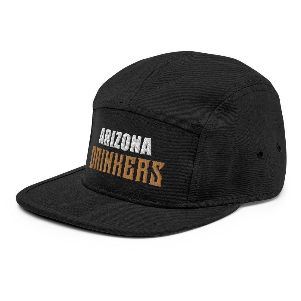 5 Panel Camper with Arizona Drinkers in Brown Color on Front