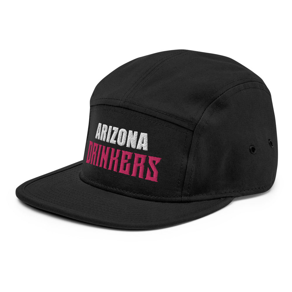 5 Panel Camper with Arizona Drinkers in Pink Color on Front