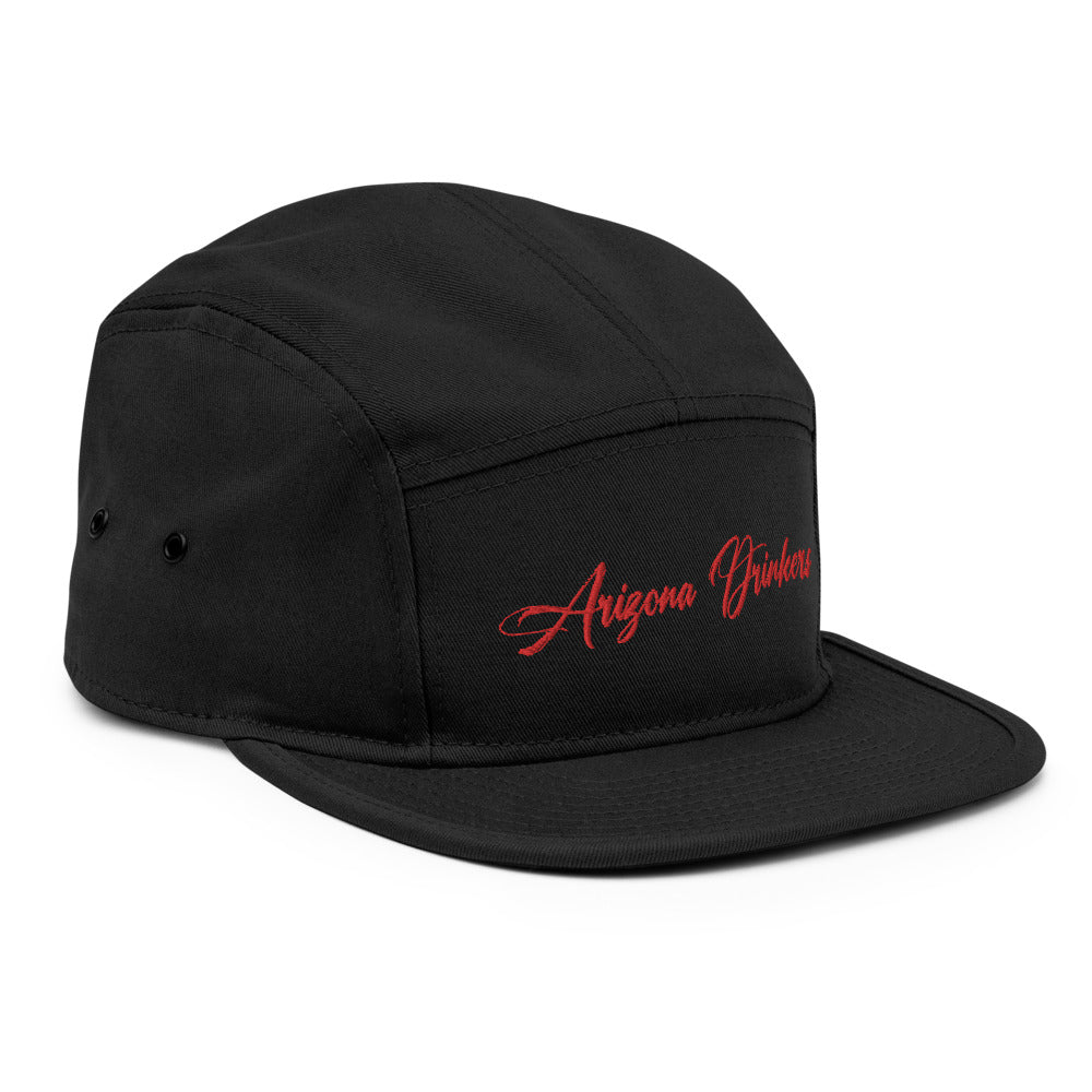 5 Panel Camper with Arizona Drinkers in Red Color on Front