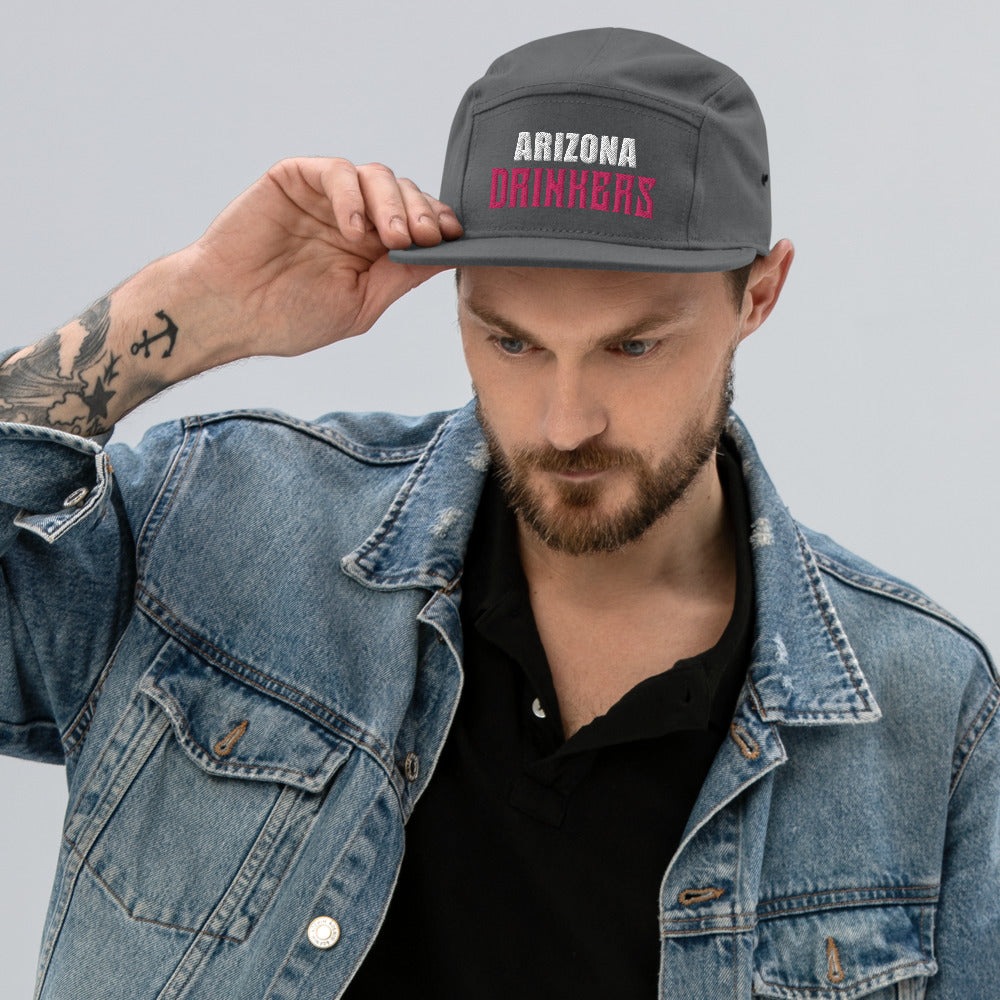 5 Panel Camper with Arizona Drinkers in Pink Color on Front