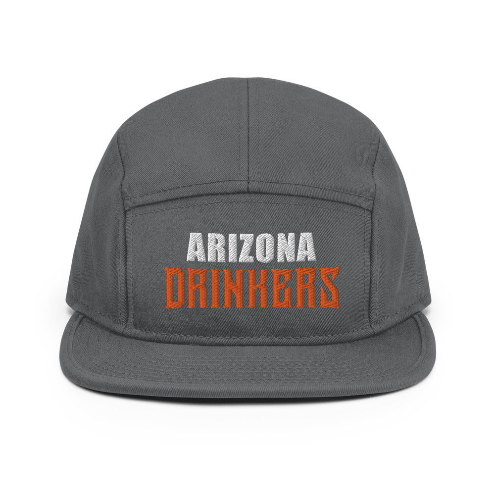 5 Panel Camper with Arizona Drinkers in Orange Color on Front