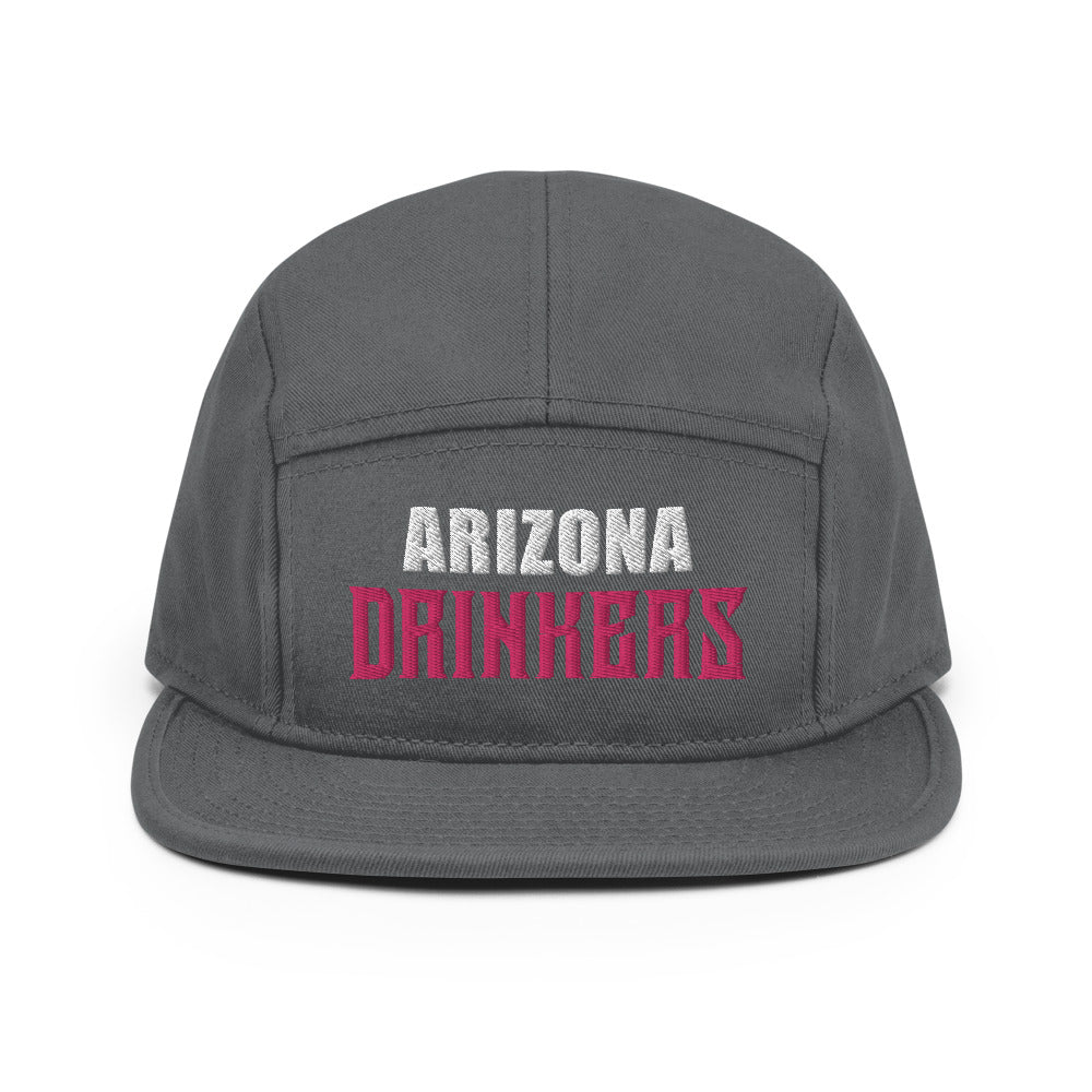 5 Panel Camper with Arizona Drinkers in Pink Color on Front