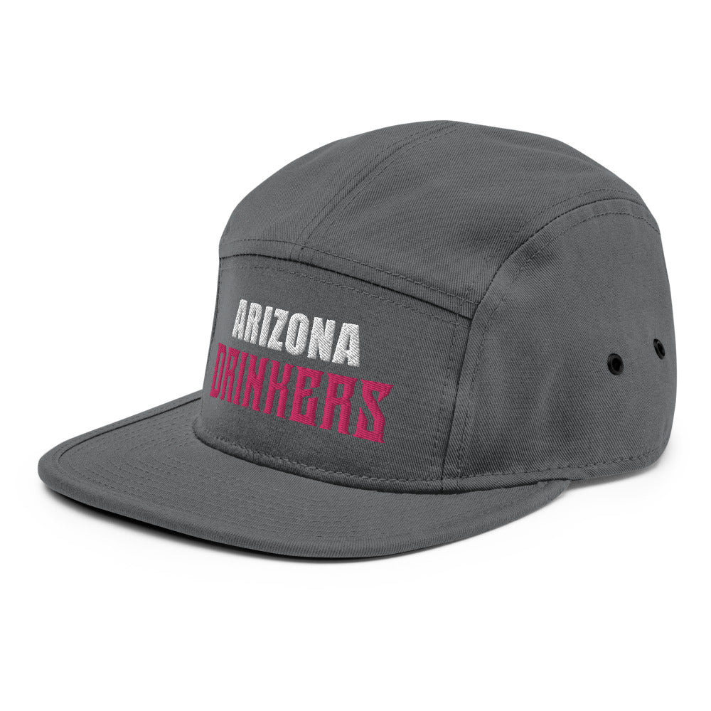 5 Panel Camper with Arizona Drinkers in Pink Color on Front