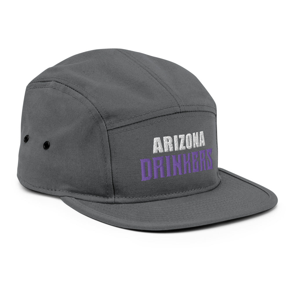 5 Panel Camper with Arizona Drinkers in Voilet Color on Front