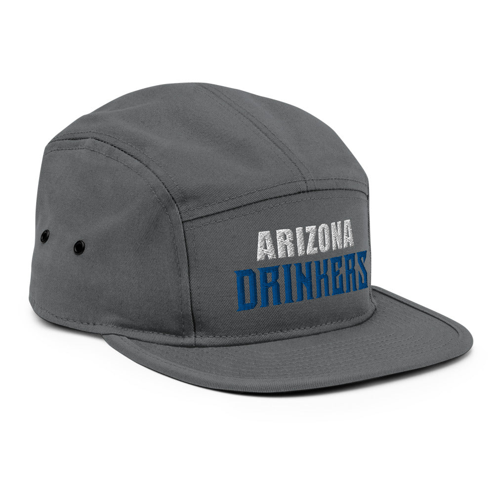 5 Panel Camper with Arizona Drinkers in Blue Color on Front