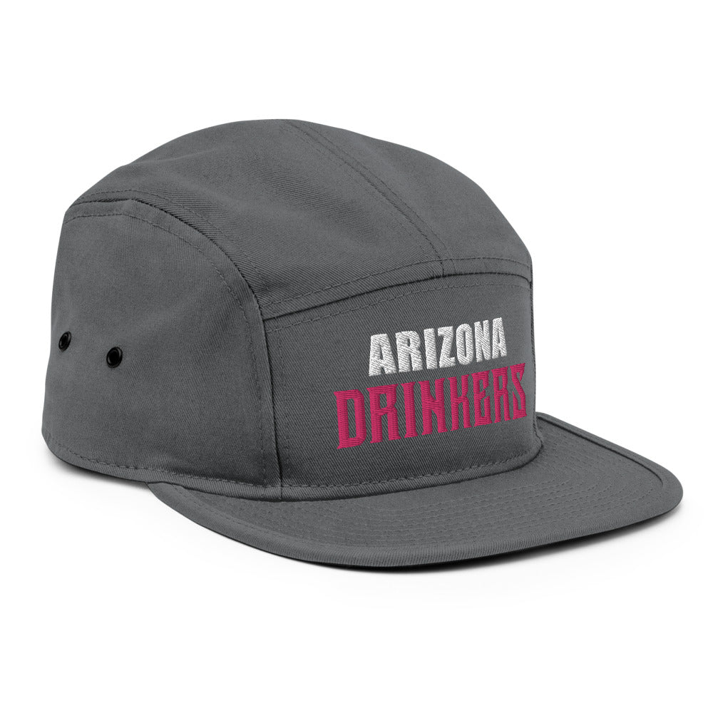 5 Panel Camper with Arizona Drinkers in Pink Color on Front
