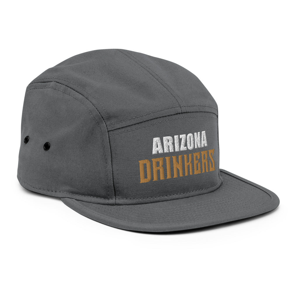 5 Panel Camper with Arizona Drinkers in Brown Color on Front