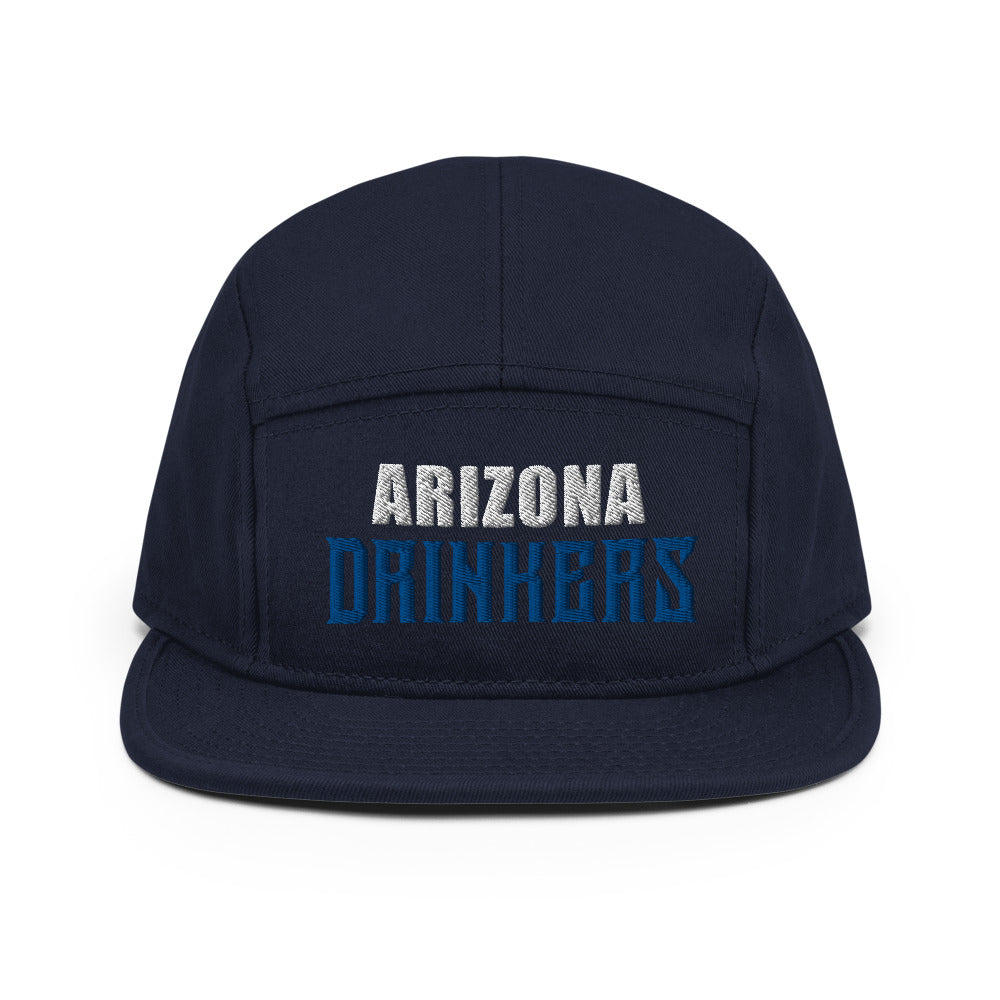 5 Panel Camper with Arizona Drinkers in Blue Color on Front
