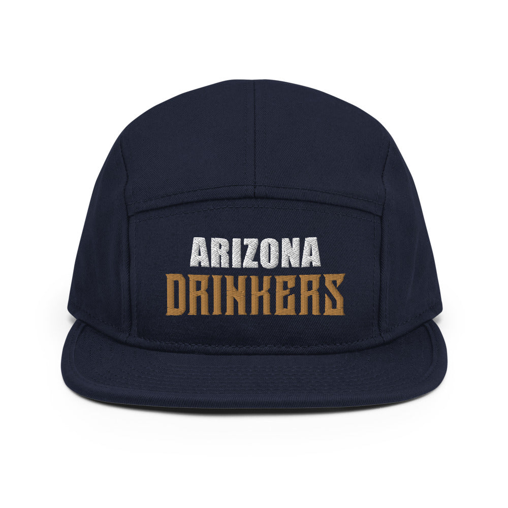 5 Panel Camper with Arizona Drinkers in Brown Color on Front