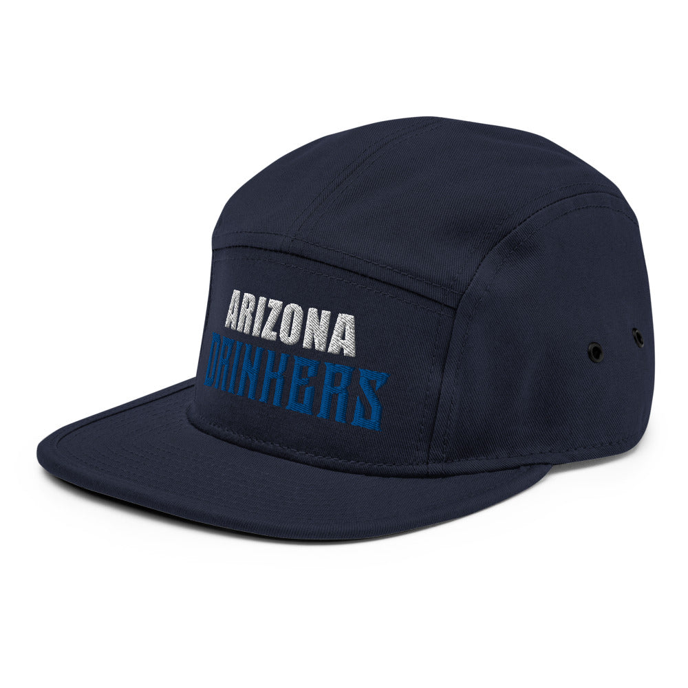 5 Panel Camper with Arizona Drinkers in Blue Color on Front