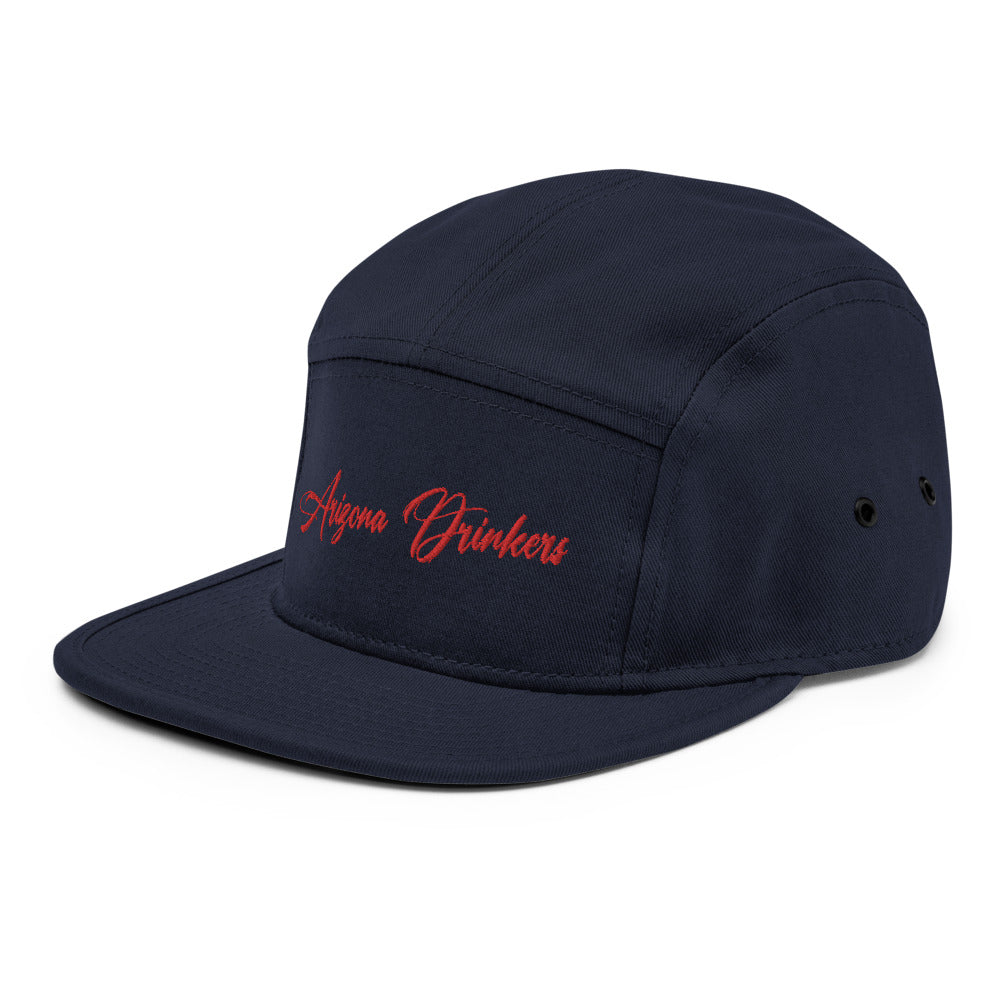 5 Panel Camper with Arizona Drinkers in Red Color on Front