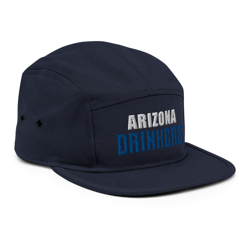 5 Panel Camper with Arizona Drinkers in Blue Color on Front