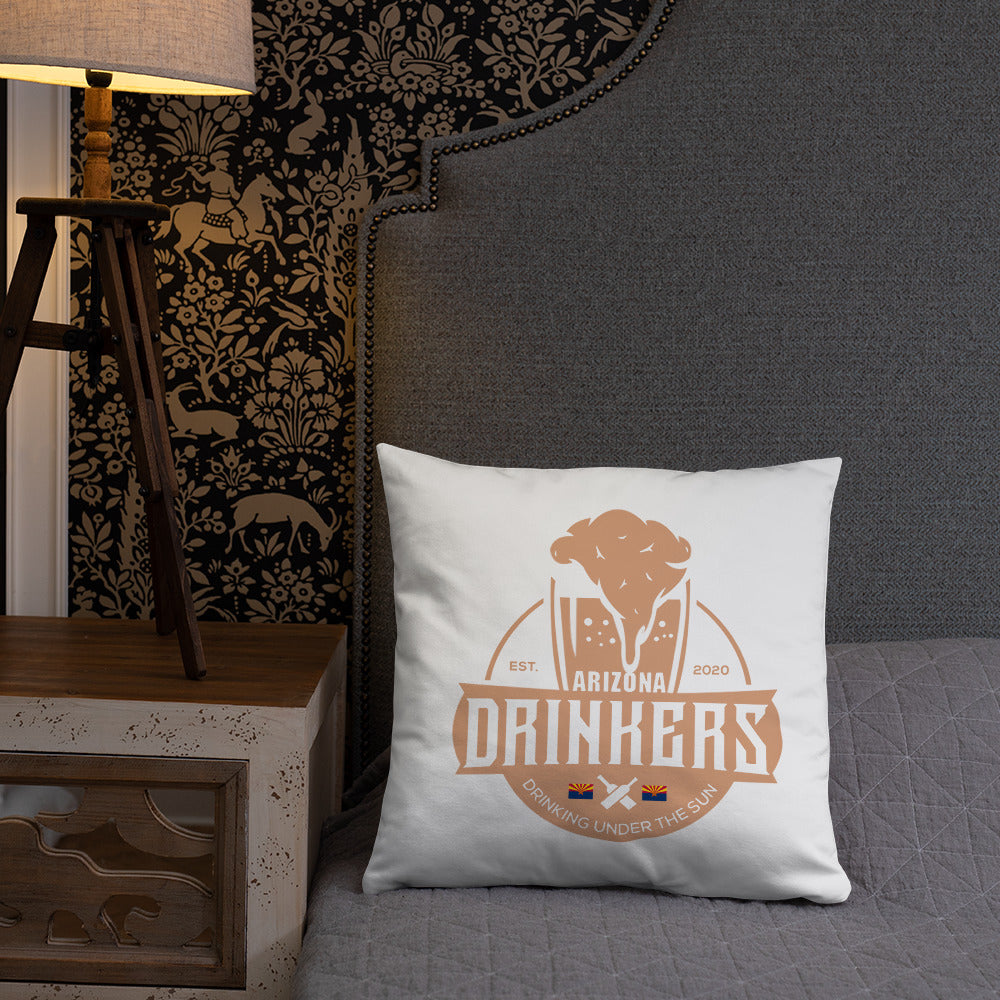 Basic Pillow with Arizona Drinkers Logo