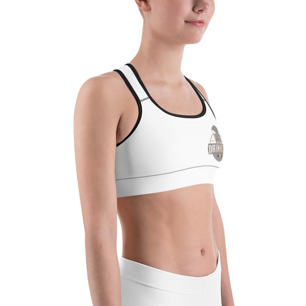 Sports bra with Arizona Drinkers Logo on left chest