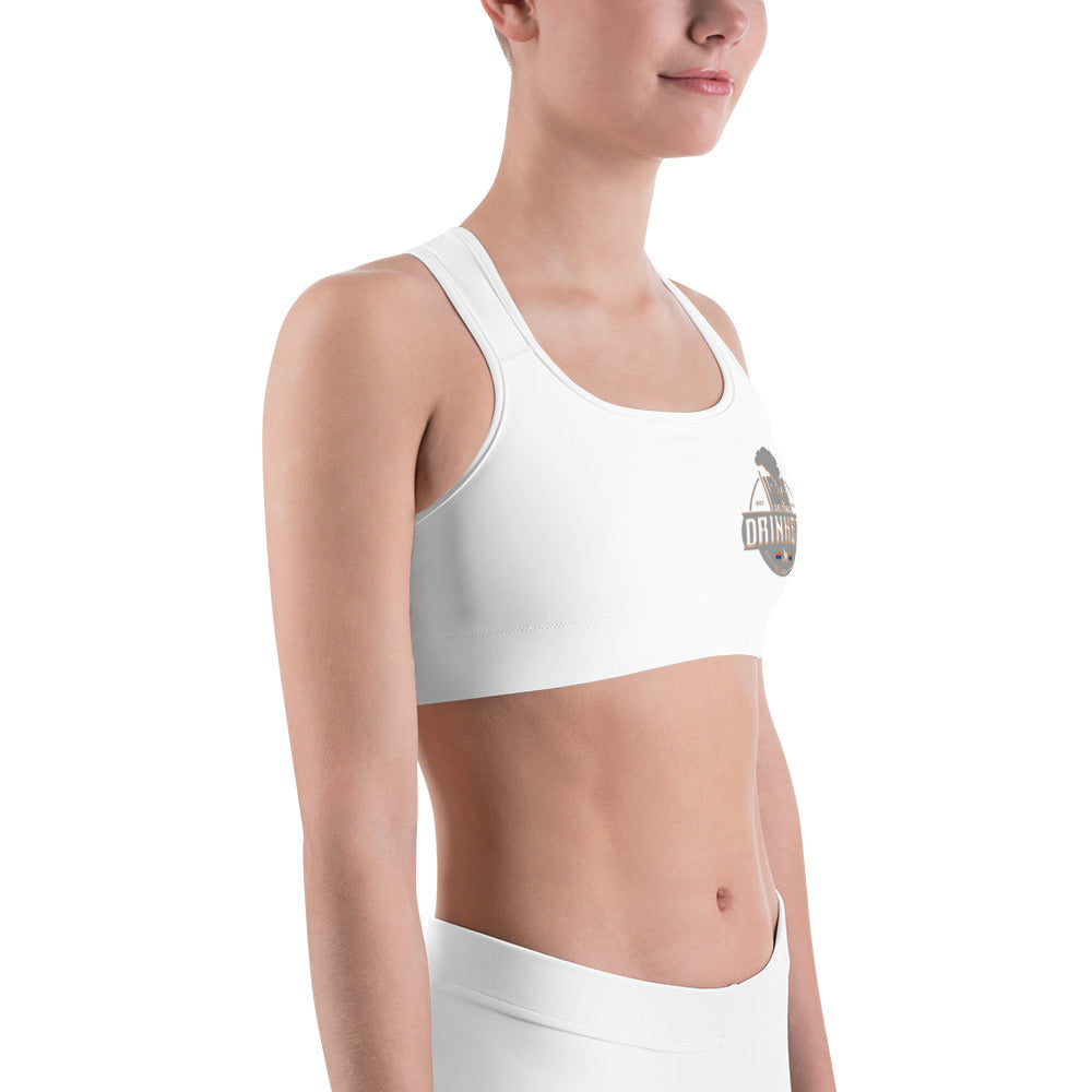 Sports bra with Arizona Drinkers Logo on left chest