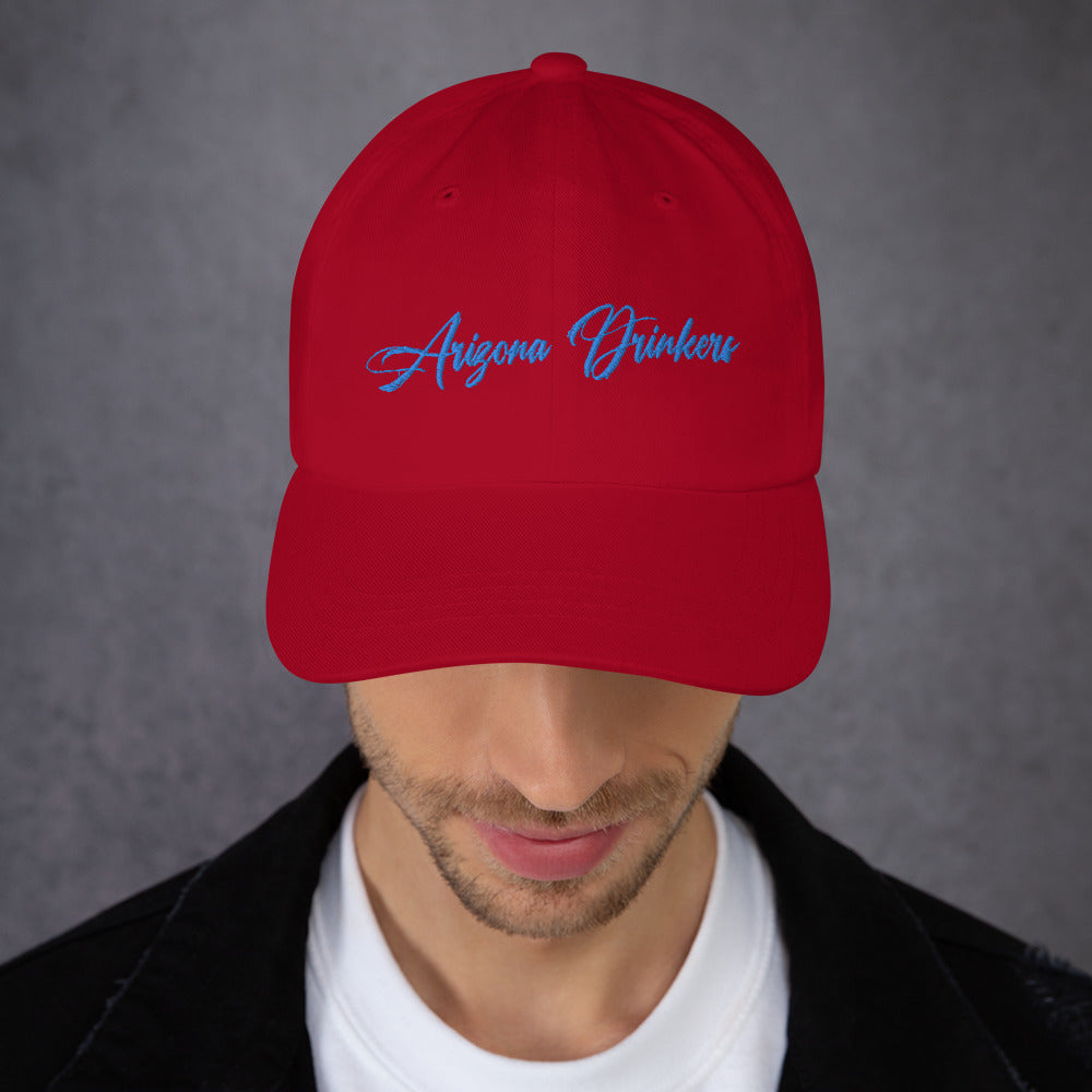 Dad hat with Arizona Drinkers in Blue Color on Front