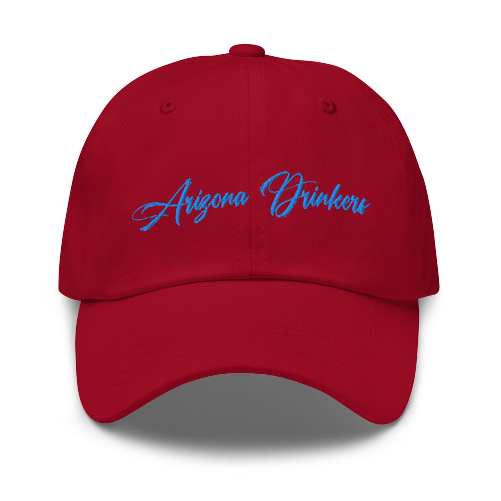 Dad hat with Arizona Drinkers in Blue Color on Front