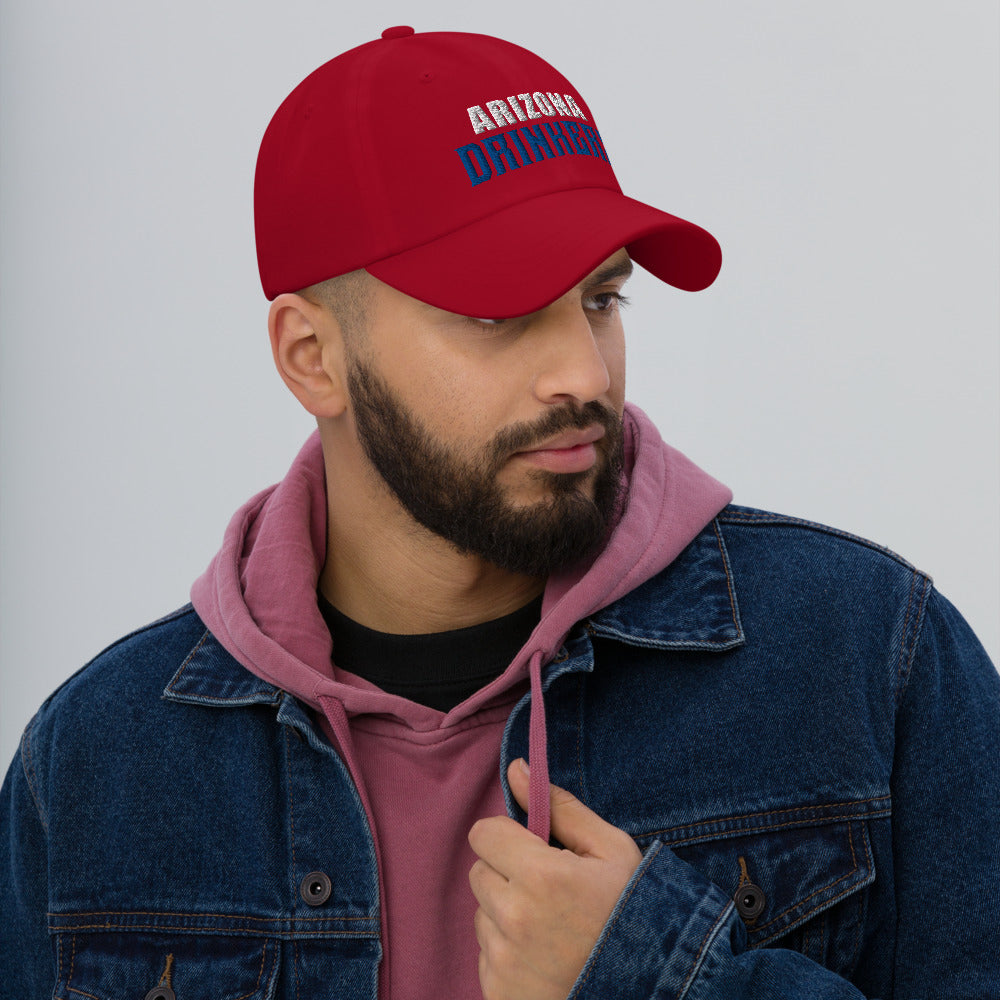 Dad hat with Arizona Drinkers in Blue Color on Front