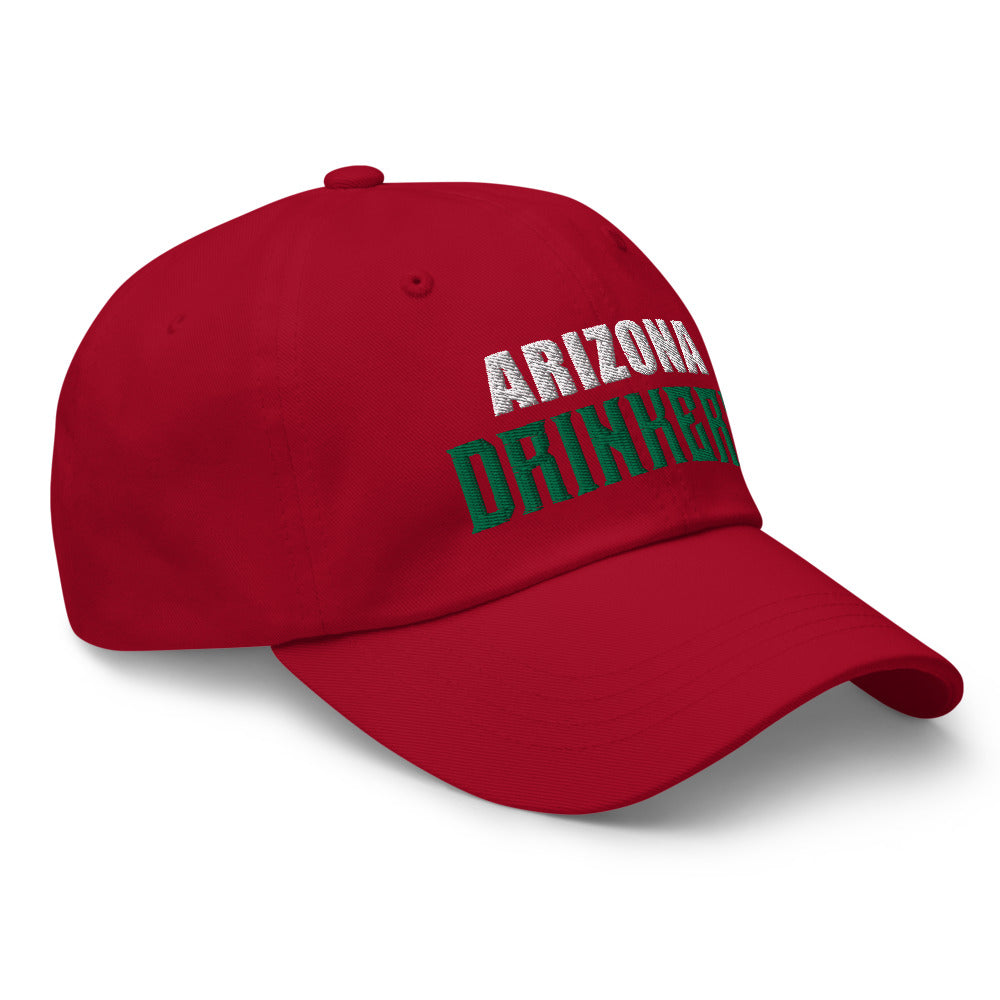 Dad hat with Arizona Drinkers in Green Color on Front
