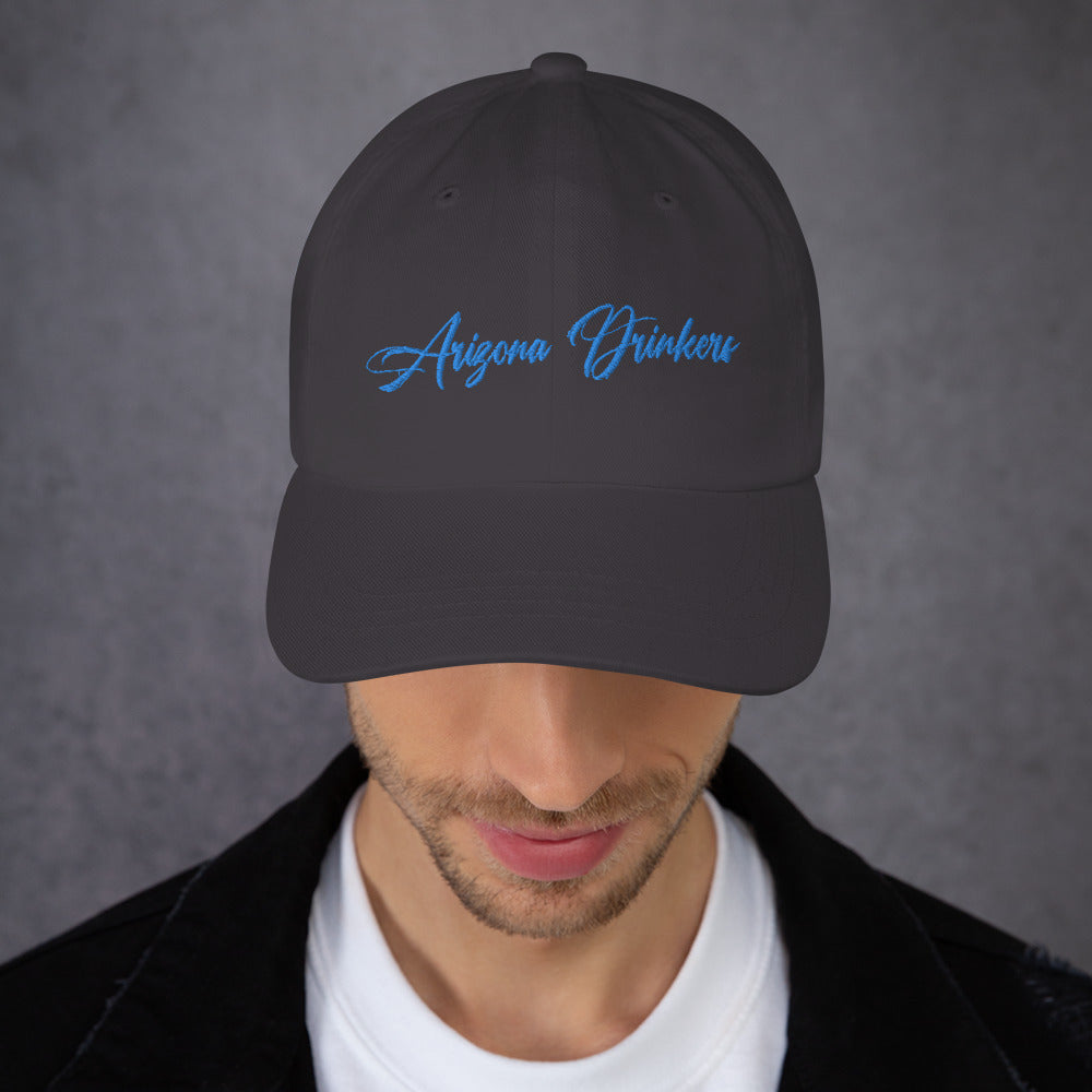 Dad hat with Arizona Drinkers in Blue Color on Front