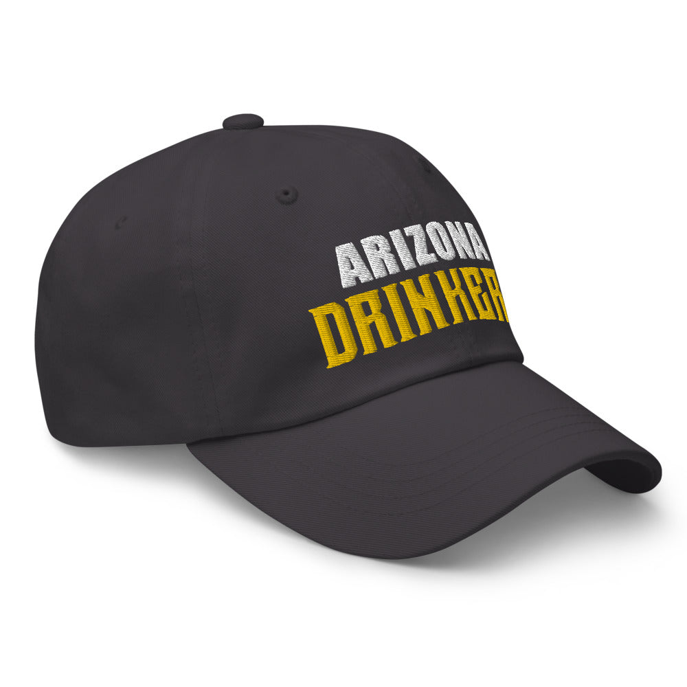 Dad hat with Arizona Drinkers in Yellow Color on Front