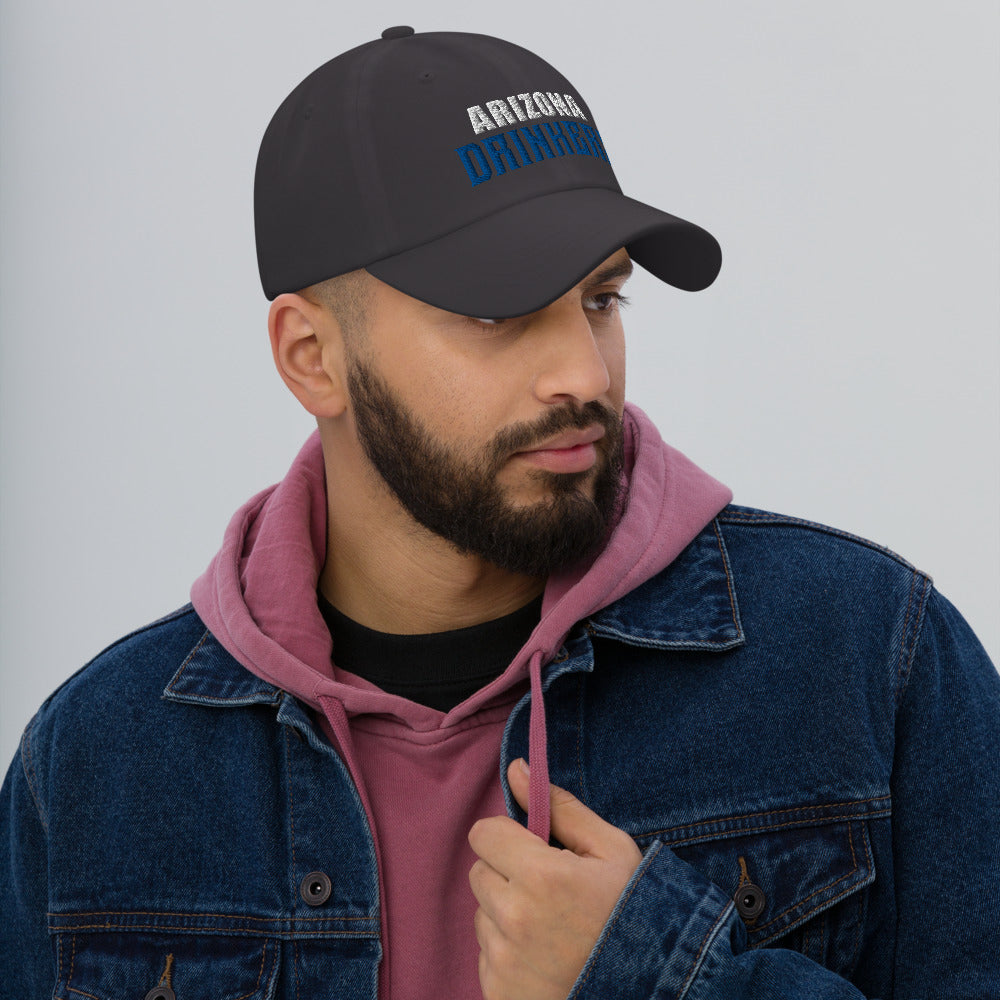 Dad hat with Arizona Drinkers in Blue Color on Front