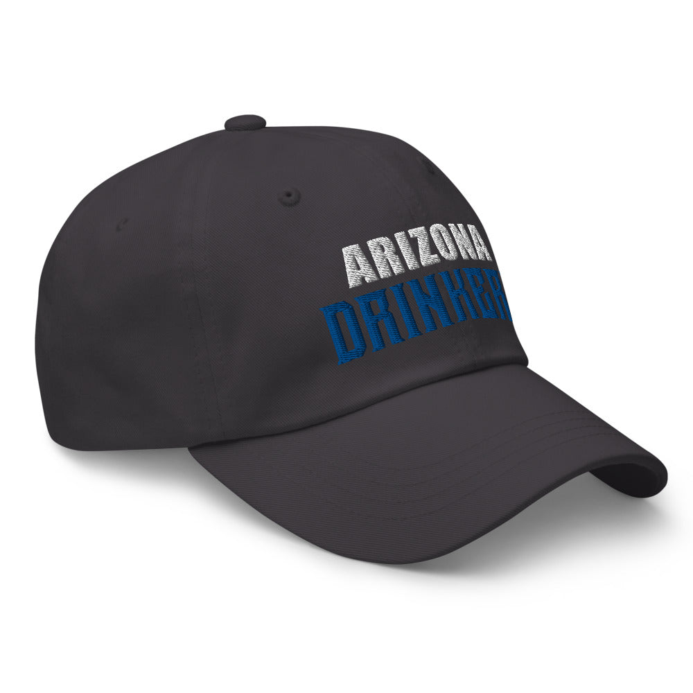 Dad hat with Arizona Drinkers in Blue Color on Front