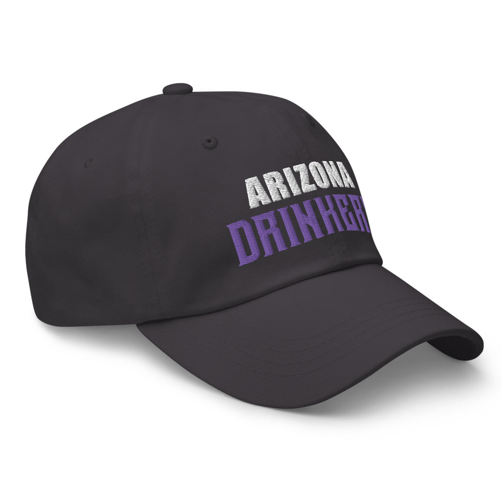Dad hat with Arizona Drinkers in Violet Color on Front