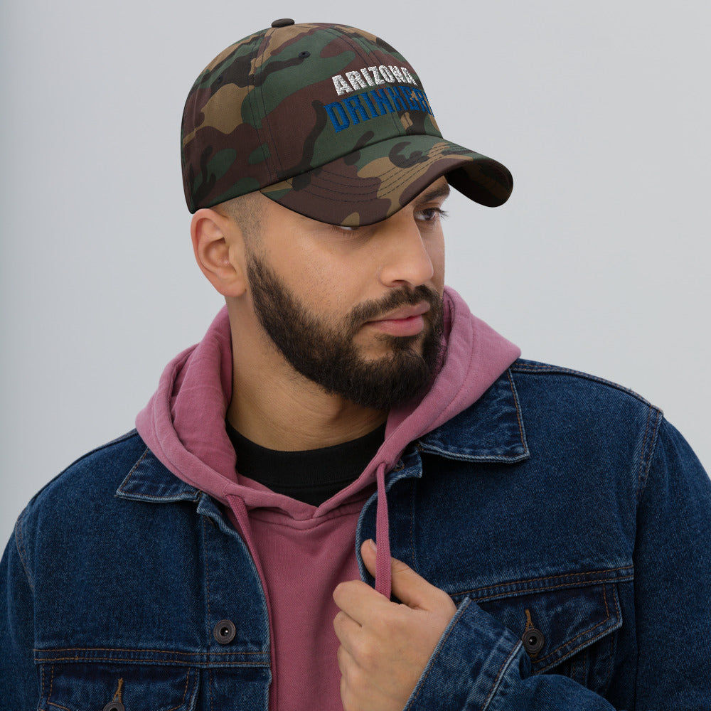 Dad hat with Arizona Drinkers in Blue Color on Front