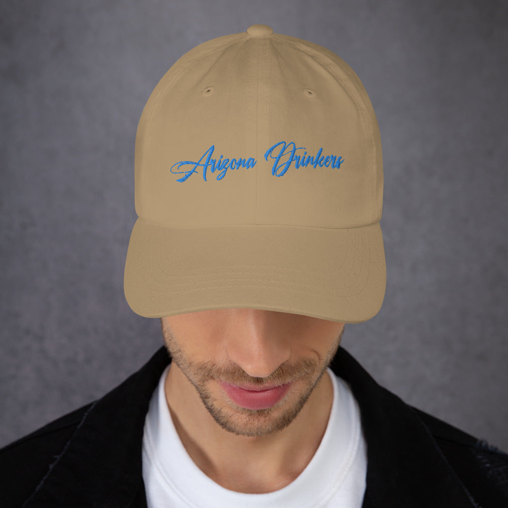 Dad hat with Arizona Drinkers in Blue Color on Front