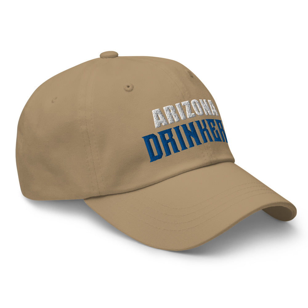 Dad hat with Arizona Drinkers in Blue Color on Front
