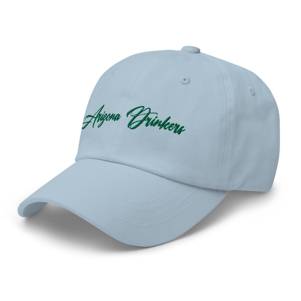 Dad hat with Arizona Drinkers in Green Color on Front