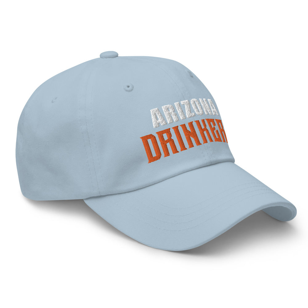 Dad hat with Arizona Drinkers in Orange Color on Front