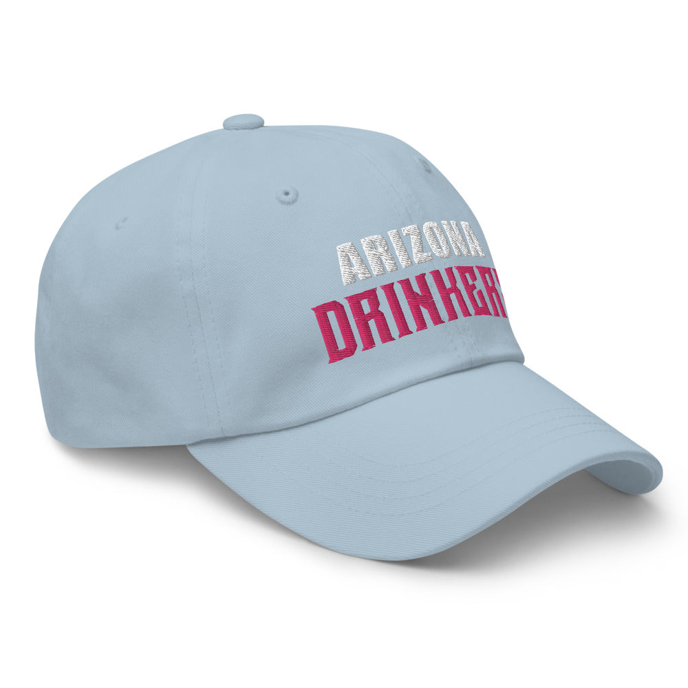 Dad hat with Arizona Drinkers in Pink Color on Front