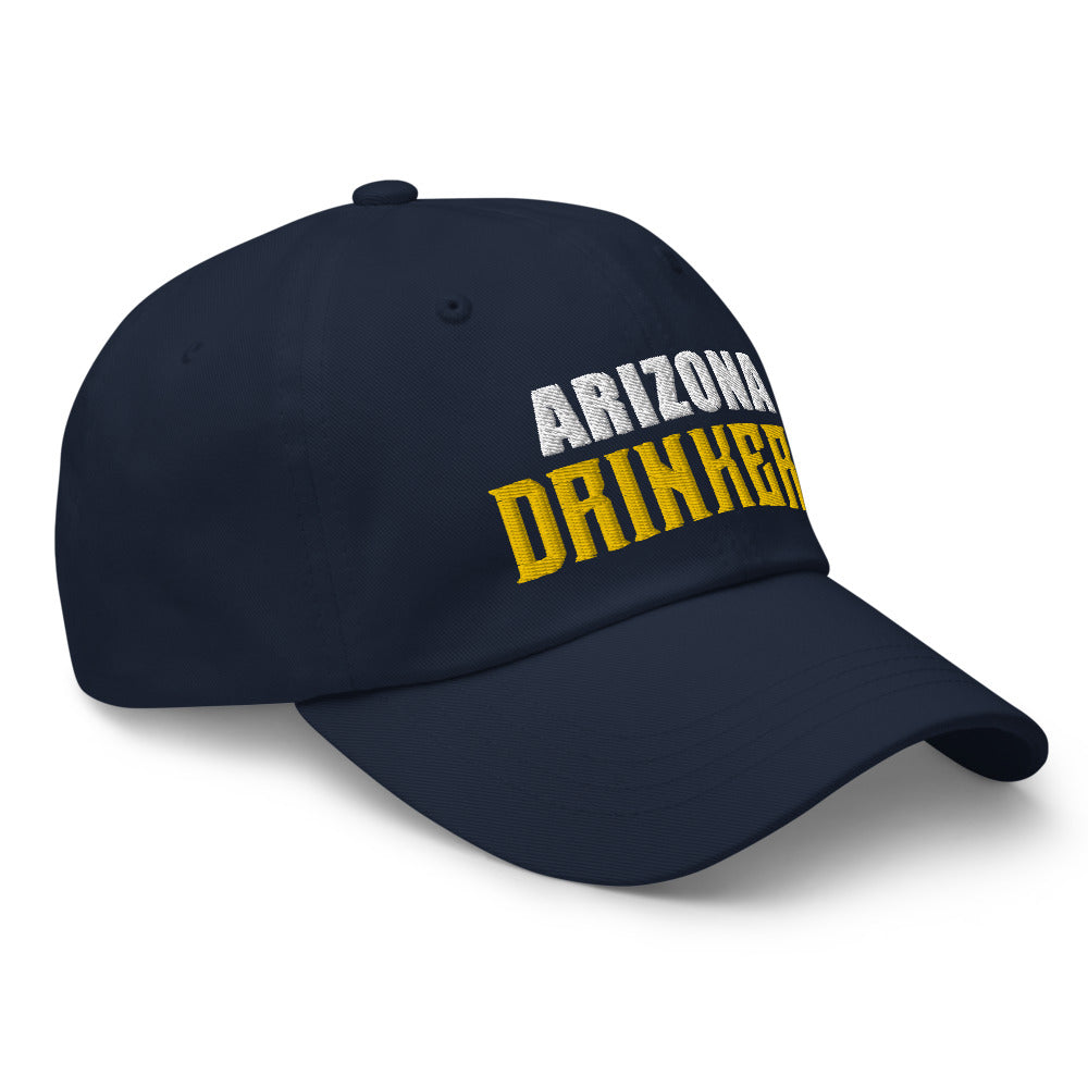 Dad hat with Arizona Drinkers in Yellow Color on Front
