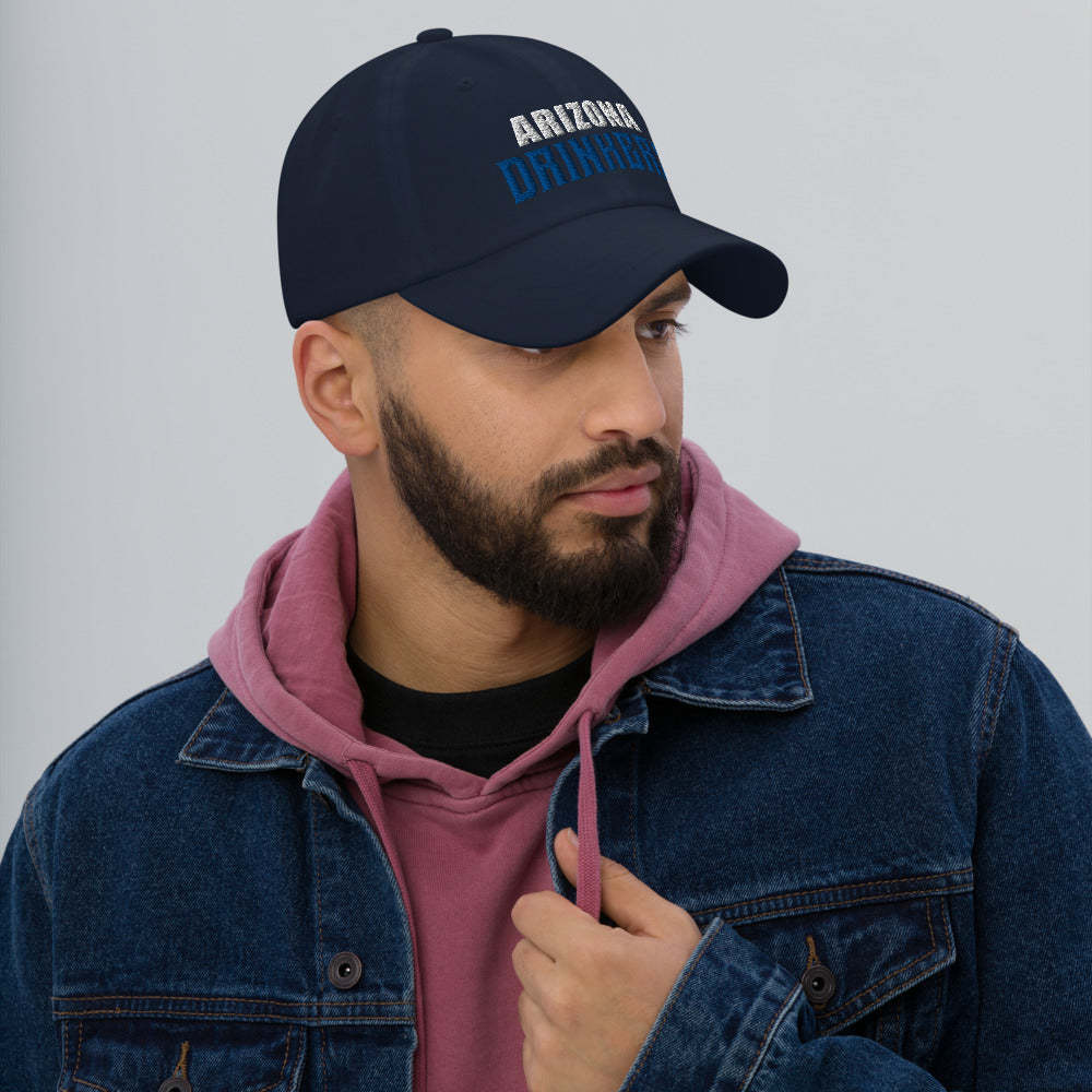 Dad hat with Arizona Drinkers in Blue Color on Front