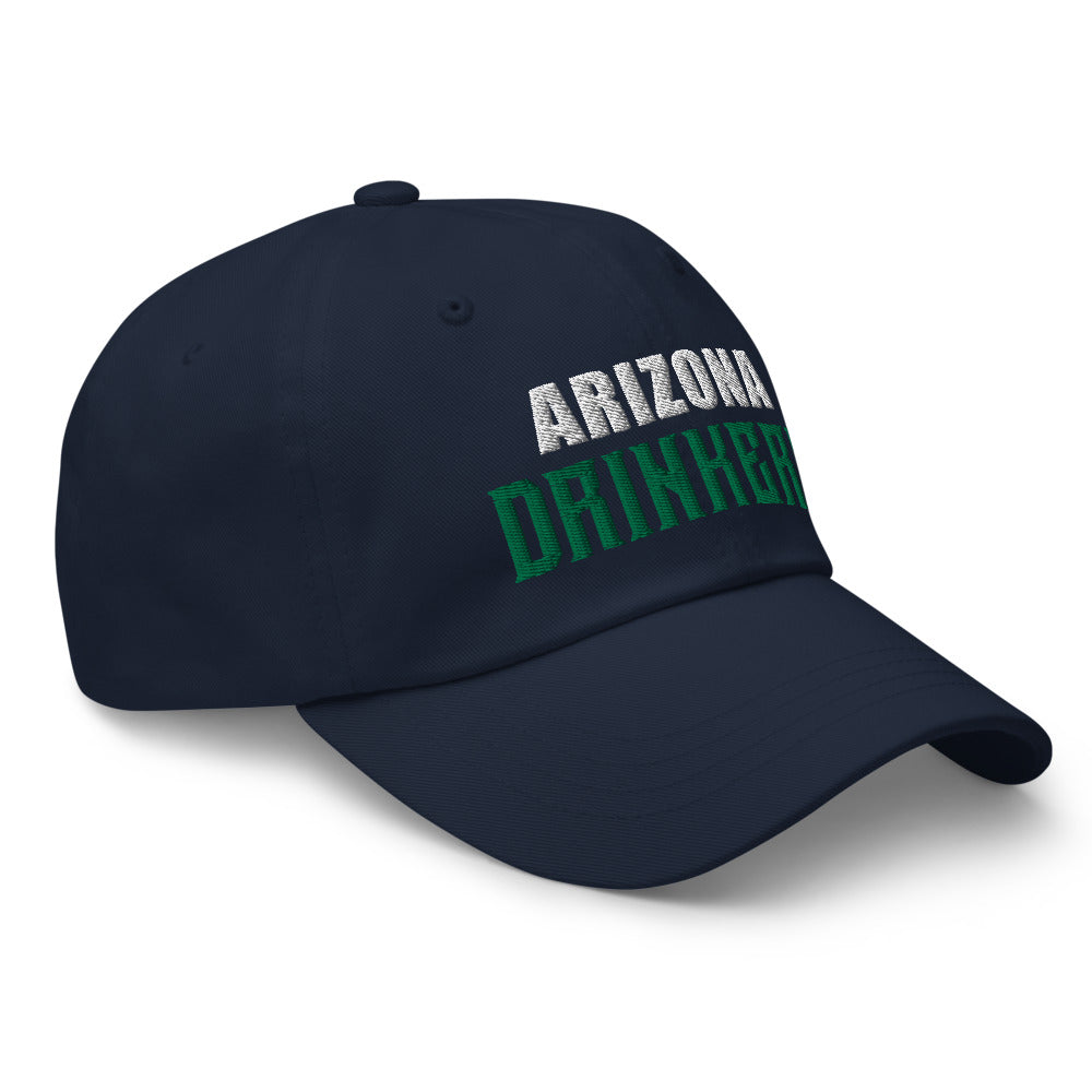 Dad hat with Arizona Drinkers in Green Color on Front