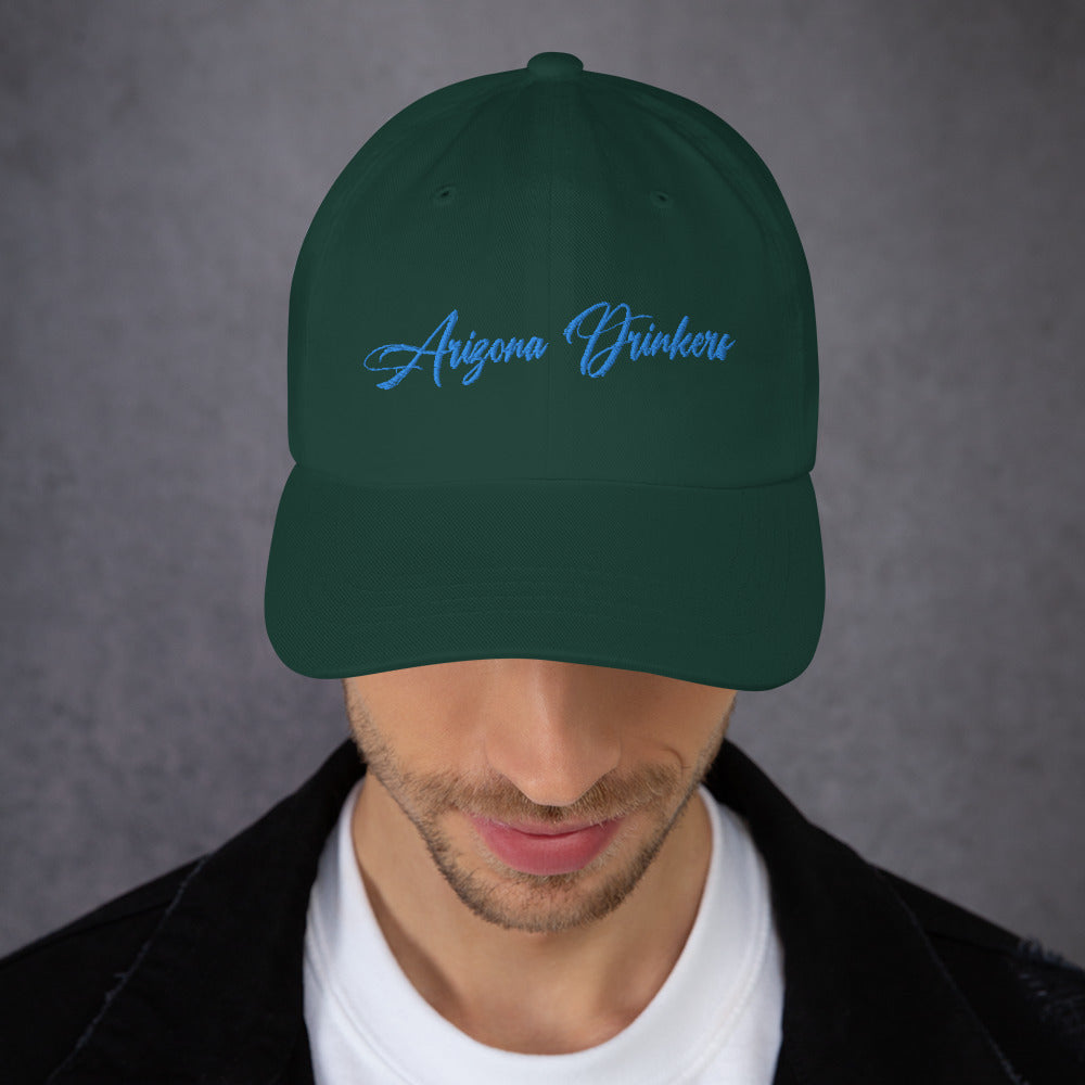 Dad hat with Arizona Drinkers in Blue Color on Front