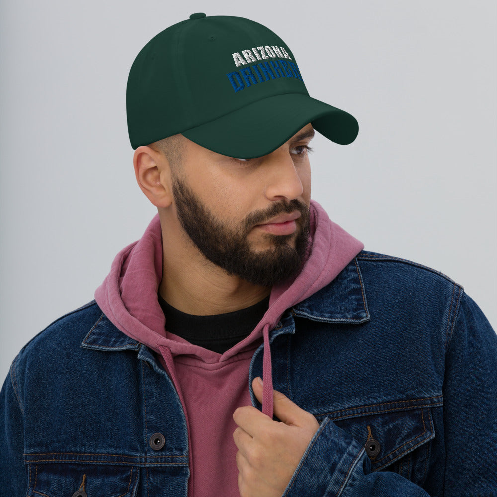 Dad hat with Arizona Drinkers in Blue Color on Front