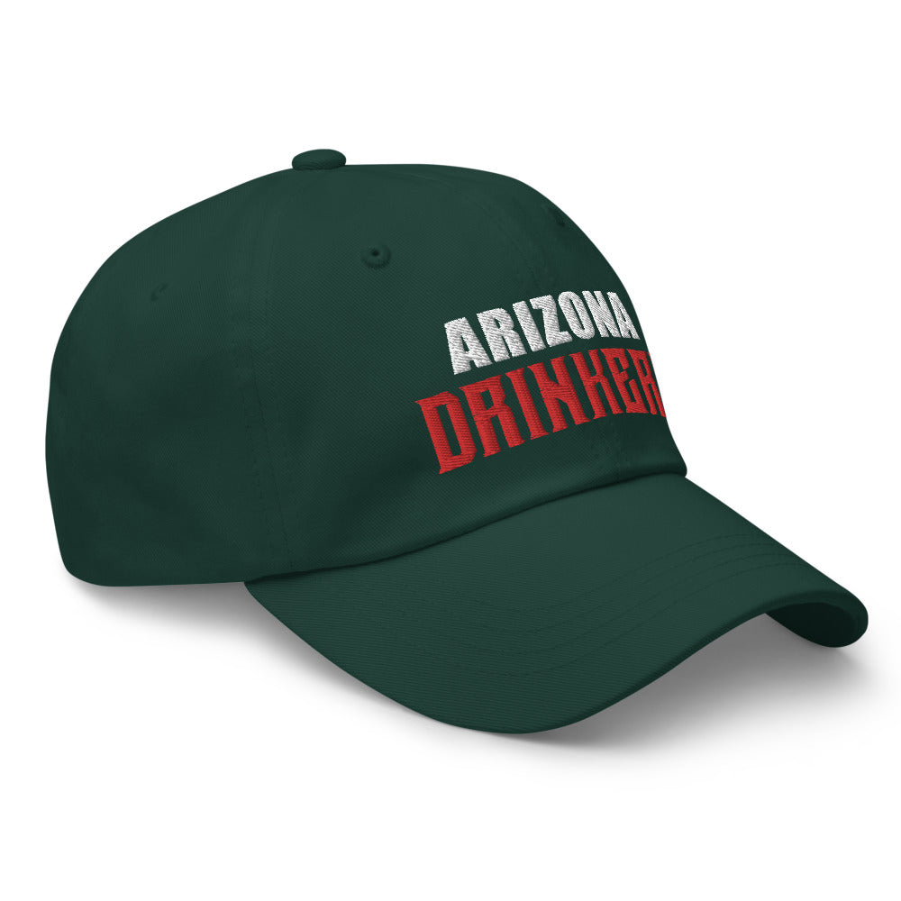 Dad hat with Arizona Drinkers in Red Color on Front