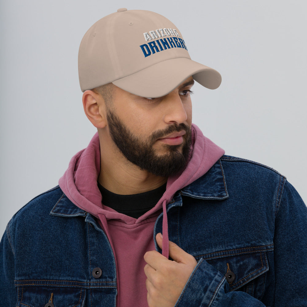 Dad hat with Arizona Drinkers in Blue Color on Front