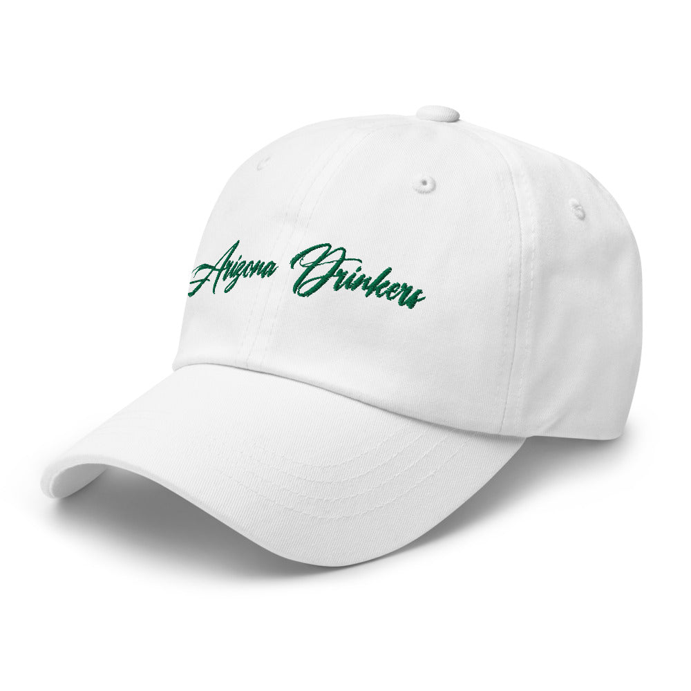 Dad hat with Arizona Drinkers in Green Color on Front