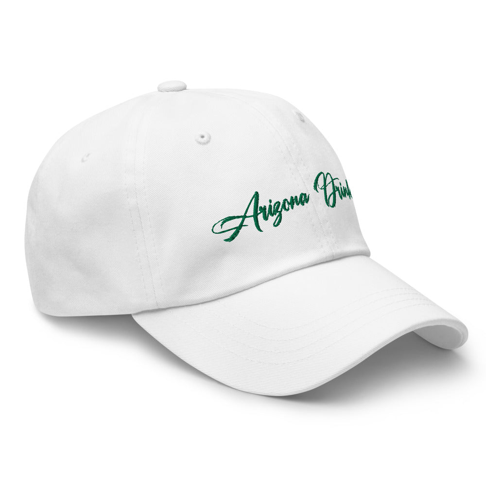 Dad hat with Arizona Drinkers in Green Color on Front