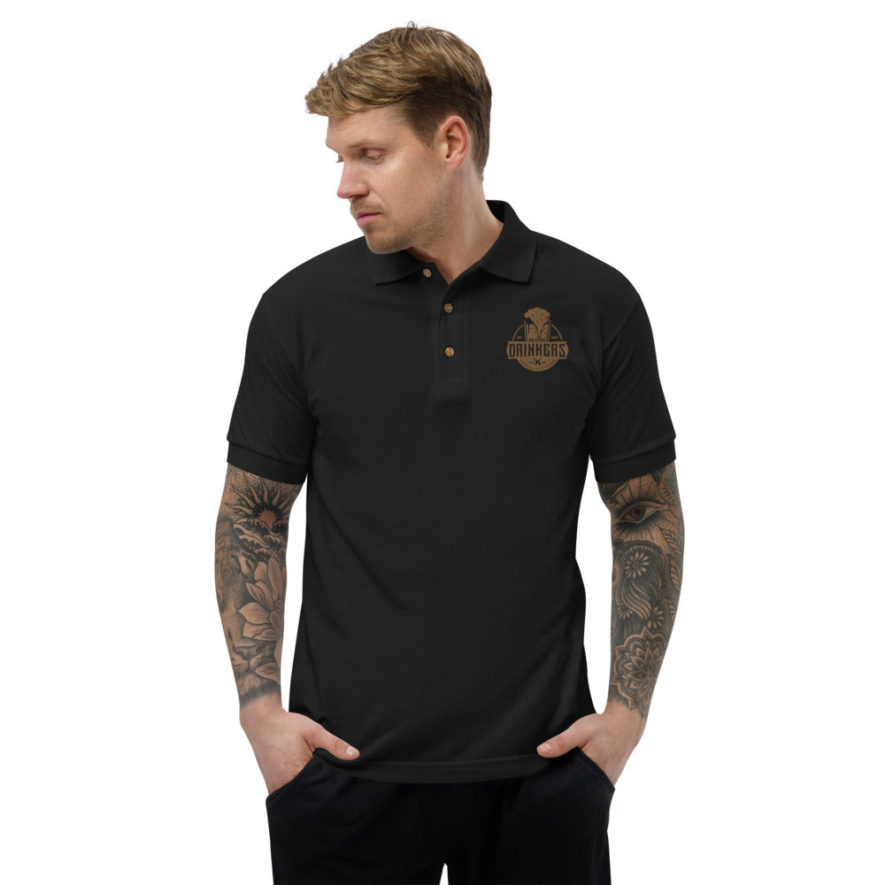 Embroidered Polo Shirt with Arizona Drinkers Logo on left chest