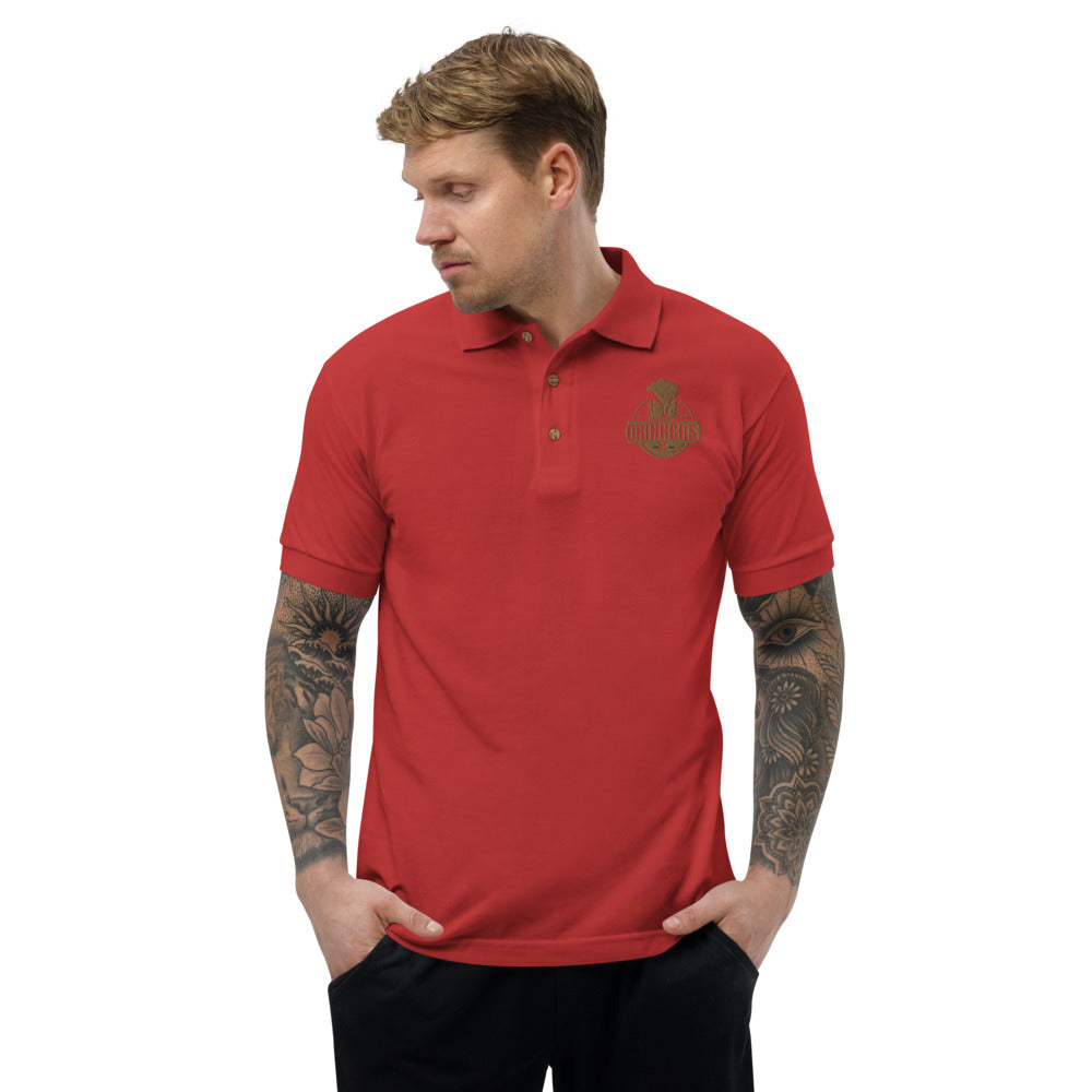 Embroidered Polo Shirt with Arizona Drinkers Logo on left chest